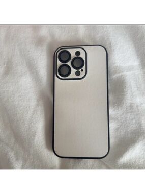 White and Black iPhone 15 pro Case